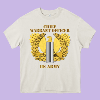 Emblem Warrant Officer Cw5 Heavy Core Tee Designed By Inspiradesign