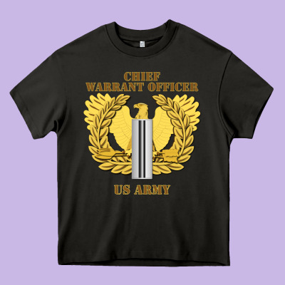 Emblem Warrant Officer Cw5 Heavy Core Tee Designed By Inspiradesign