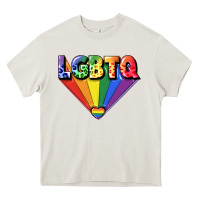 Cream lgbtq pride Heavy Core Tee - FaDigitalArtStudio