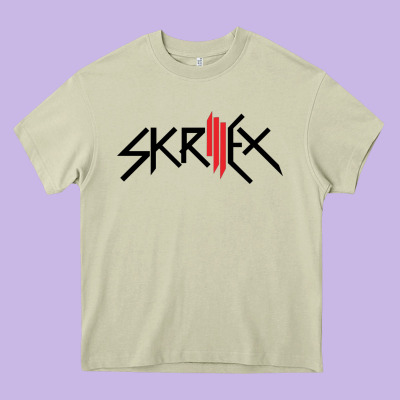 White Skrillex Heavy Core Tee Designed By Inspiradesign