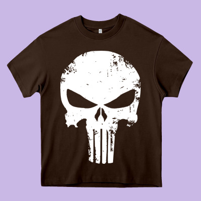 The Punisher Skull Heavy Core Tee Designed By Inspiradesign