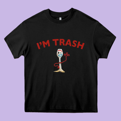 I'm Trash Forky Heavy Core Tee Designed By Inspiradesign
