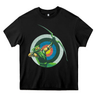 Black Green Arrow DC, Green Arrow DC vintage, Green Arrow DC art, Green Arro Heavy Core Tee - InspiraDesign