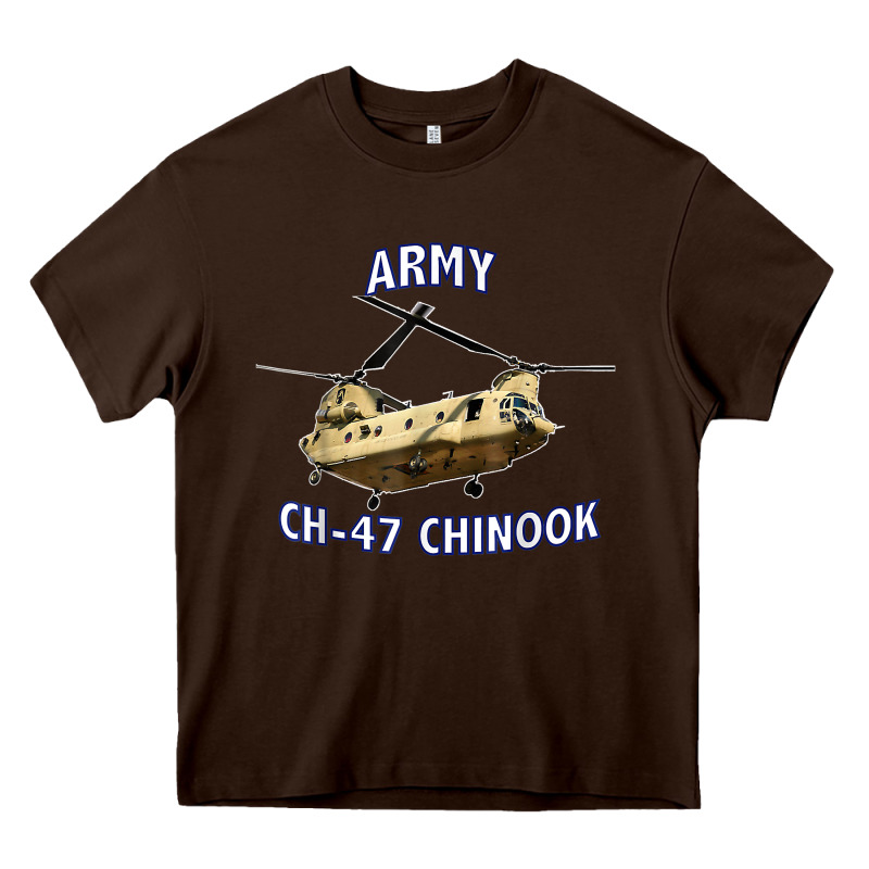 Army Ch-47 Chinook Helicopter Heavy Core Tee by InspiraDesign | Teevron