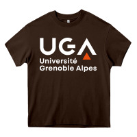Chocolate Brown université grenoble alpes Heavy Core Tee - ArtChic
