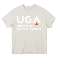Cream université grenoble alpes Heavy Core Tee - ArtChic
