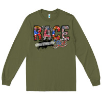 Army Green race girl Long Sleeve Tee - RacoonDesign