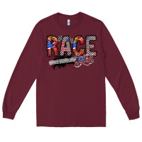 Burgundy race girl Long Sleeve Tee - RacoonDesign
