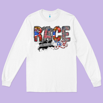 Race Girl Long Sleeve Tee Designed By Racoondesign
