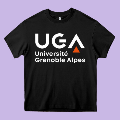 Université Grenoble Alpes Heavy Core Tee Designed By Artchic