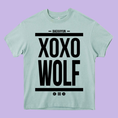 Exo Wolf  Baekhyun 88  Kpop Text Style Heavy Core Tee Designed By Artchic