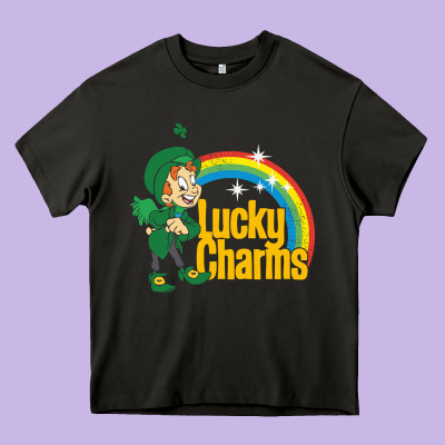 Lucky Charms Lucky Charms Heavy Core Tee Designed By Artchic