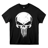 Black the punisher Heavy Core Tee - ArtChic