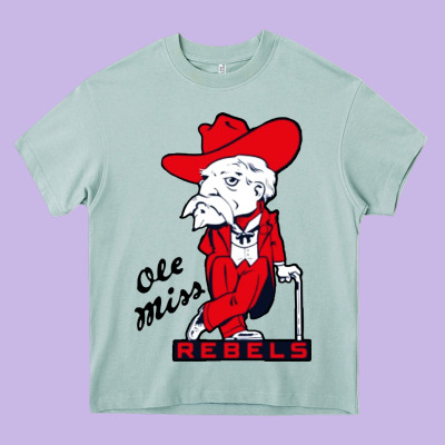 Vintage Colonel Reb Mascot Heavy Core Tee Designed By Artchic