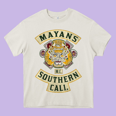 Mayans Mc Classic Heavy Core Tee Designed By Artchic