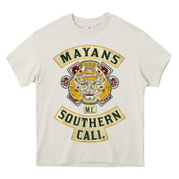 Cream Mayans MC Classic Heavy Core Tee - ArtChic