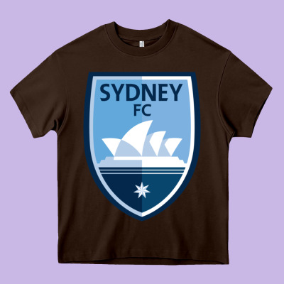 Sydney Fc Heavy Core Tee Designed By Artchic