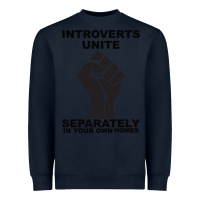 Navy introverts unite seperately in your own homes Heavyweight Sweatshirt - Bettercallsaul