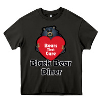 Asphalt resto, black bear diner Heavy Core Tee - ArtChic