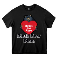 Black resto, black bear diner Heavy Core Tee - ArtChic