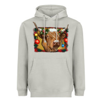 Moon Dust highland cow christmas Heavyweight Hoodie - RanaPortraitStore