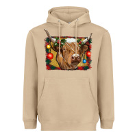 Mushroom highland cow christmas Heavyweight Hoodie - RanaPortraitStore
