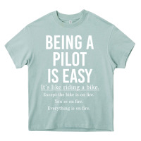 Arona Funny Pilot Gift Being A Pilot Is Easy Heavy Core Tee - ArtChic