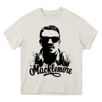Cream macklemore portrait Heavy Core Tee - ArtChic