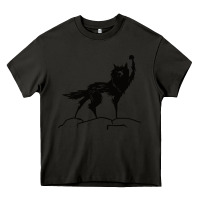Asphalt fantastic mr fox wolf Heavy Core Tee - ArtChic