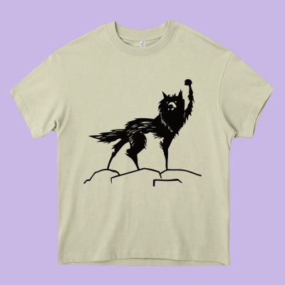 Fantastic Mr Fox Wolf Heavy Core Tee Designed By Artchic