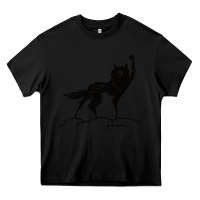Black fantastic mr fox wolf Heavy Core Tee - ArtChic