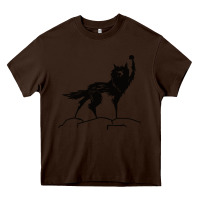 Chocolate Brown fantastic mr fox wolf Heavy Core Tee - ArtChic