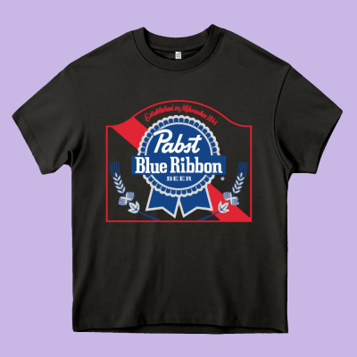 Pabst Blue Ribbon 1 Heavy Core Tee Designed By Artchic