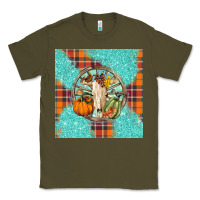 Army Green fall bull skull Classic Tee - BarkalooDesign