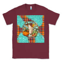 Burgundy fall bull skull Classic Tee - BarkalooDesign