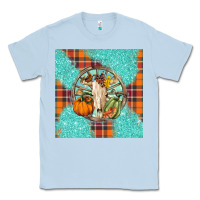 Dusty Blue fall bull skull Classic Tee - BarkalooDesign