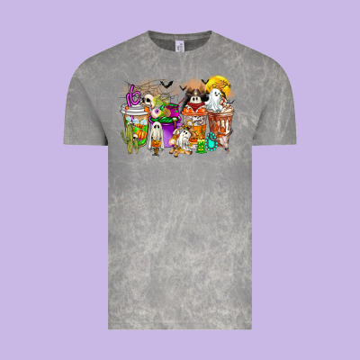 Halloween Western Boo Coffee Cups Vintage Tee Designed By Cowhidedigitalart