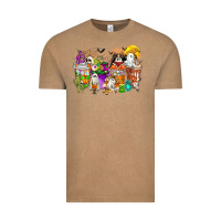 Vintage Coffee Halloween Western Boo Coffee Cups Vintage Tee - CowhideDigitalArt