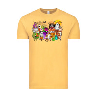 Vintage Mustard Halloween Western Boo Coffee Cups Vintage Tee - CowhideDigitalArt