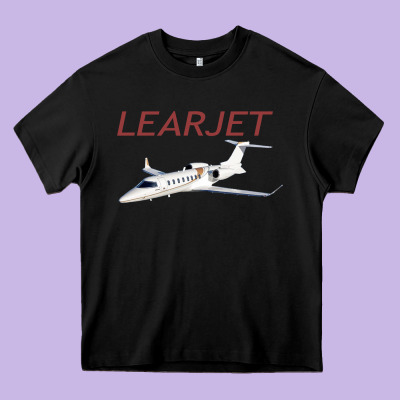 Learjet Airplane Flying Pilot Long Sleeve T Shirt Heavy Core Tee Designed By Artchic