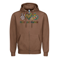 Chestnut Peace Love Pumkins Zipper Hoodie - Jasminsmagicworld
