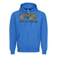 True Royal Peace Love Pumkins Zipper Hoodie - Jasminsmagicworld