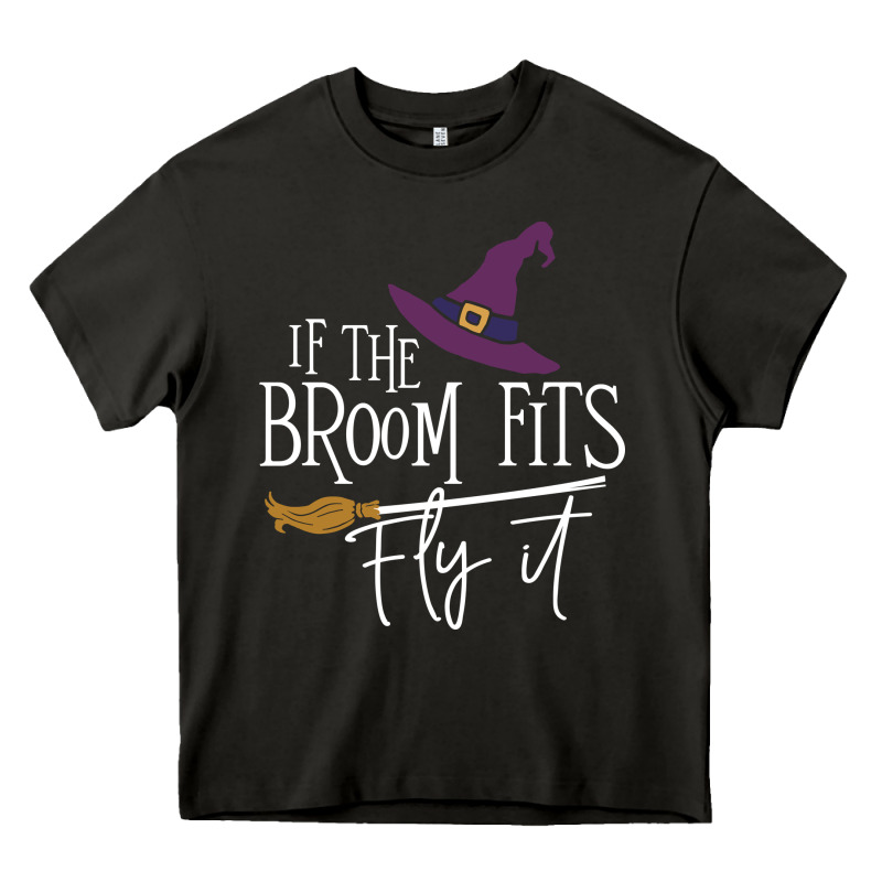 If The Broom Fit Fly It Heavy Core Tee by ArtChic | Teevron