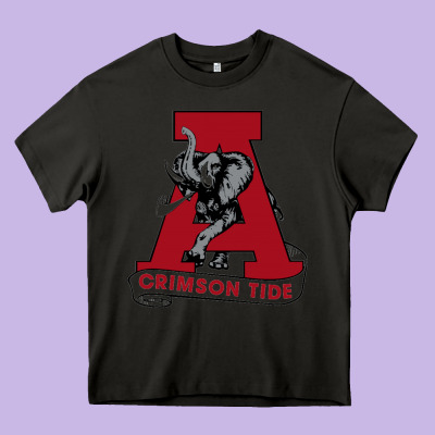 Alabama Roll Tide Heavy Core Tee Designed By Artchic