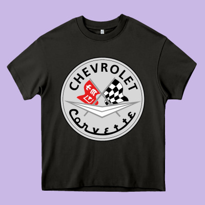 #corvette Heavy Core Tee Designed By Artchic