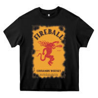 Black fireball cinnamon whisky Heavy Core Tee - ArtChic