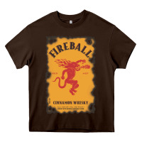 Chocolate Brown fireball cinnamon whisky Heavy Core Tee - ArtChic