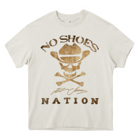 Cream Shoes nation no shoes nation no shoes nation no shoes nation Heavy Core Tee - ArtChic