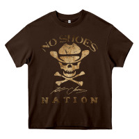 Chocolate Brown Shoes nation no shoes nation no shoes nation no shoes nation Heavy Core Tee - ArtChic