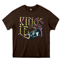 Chocolate Brown kings of leons Heavy Core Tee - ArtChic